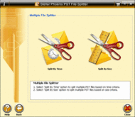 Stellar Phoenix PST File Splitter screenshot